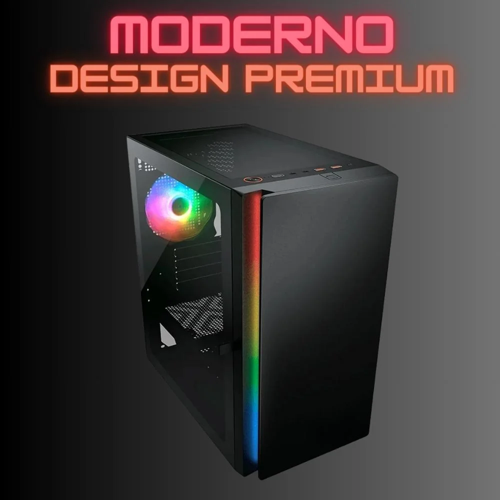 pc gamer completo skill rgb, amd ryzen 5 5600gt, 16gb, radeon vega 7, ssd 512gb, fonte 500w + monitor 20" led + kit gamer sgx 0064a