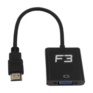 cabo adaptador conversor hdmi para vga f + Áudio f3 jc ad hm/vga