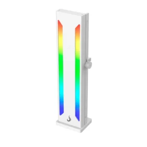 suporte para gpu rise mode, argb, 500mm, aura v2, branco rm spvg 02 argb w