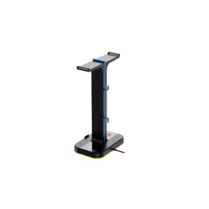base suporte havit duplo, para headset, rgb th650