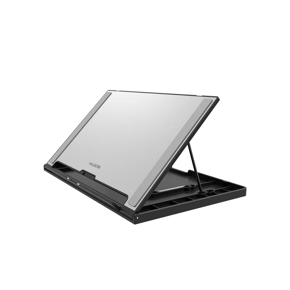 suporte para mesa digitalizadora dobrável huion, até 15.6, múltiplas Ângulos de altura ajustáveis, cinza st300